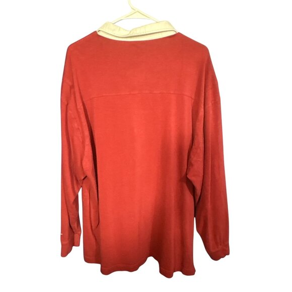 Nike Campus Collection Alabama Crimson Tide Rugby Shirt Sz XL Cotton Red & White - Picture 5 of 5